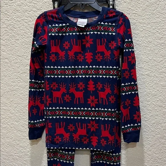 BOGO Hanna Andersson Holliday Hannasoft pajama set size 5  UNISEX - Picture 2 of 7